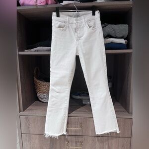 Mother The Insider Crop Step Fray